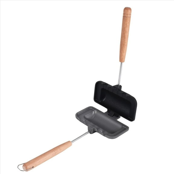 Hot Dog Toaster , Double-Sided Sandwich Baking Pan, Cheese Maker Sandwich Maker Flip Pan,Camping Frying Pan