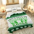 thumbnail image 5 of Yibo St.Patrick's Day Gnome Blanket Gifts for Adults Women Soft Warm Flannel Blanket for Couch Bed Travel for Family, 5 of 8