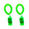 thumbnail image 2 of koolsoo 2 Pcs Sifflet de Survie Serpentin de Poignet Urgence Plongée sous-Marine Vert, 2 of 6