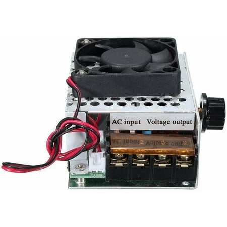 

AC 220V 4000W High Power SCR Electronic Voltage Regulator Speed Thermostat Speed Controller Regulator with Fan