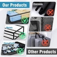 thumbnail image 4 of Under Bed Storage with Wheels, 2Pack Under Bed Storage Containers, Under Bed Shoe Storage Organizer, Rolling Under Bed Metal Drawer for Clothes, Blankets,Gary, 31 x 17 x 7.2 inches, 4 of 9
