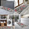 thumbnail image 2 of Pioneer Flower Floral Print Pattern Kitchen Rug Mat,Kitchen Runner Rugs Non Skid Washable,Decorative Kitchen Floor Mats for Kitchen,Sink,Laundry,17"X47", 2 of 5
