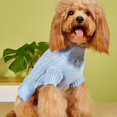 thumbnail image 4 of Turtleneck Pet Sweater Dress - Ruffled, Knit, Warm, for Small Pets, Winter Wear, 4 of 6