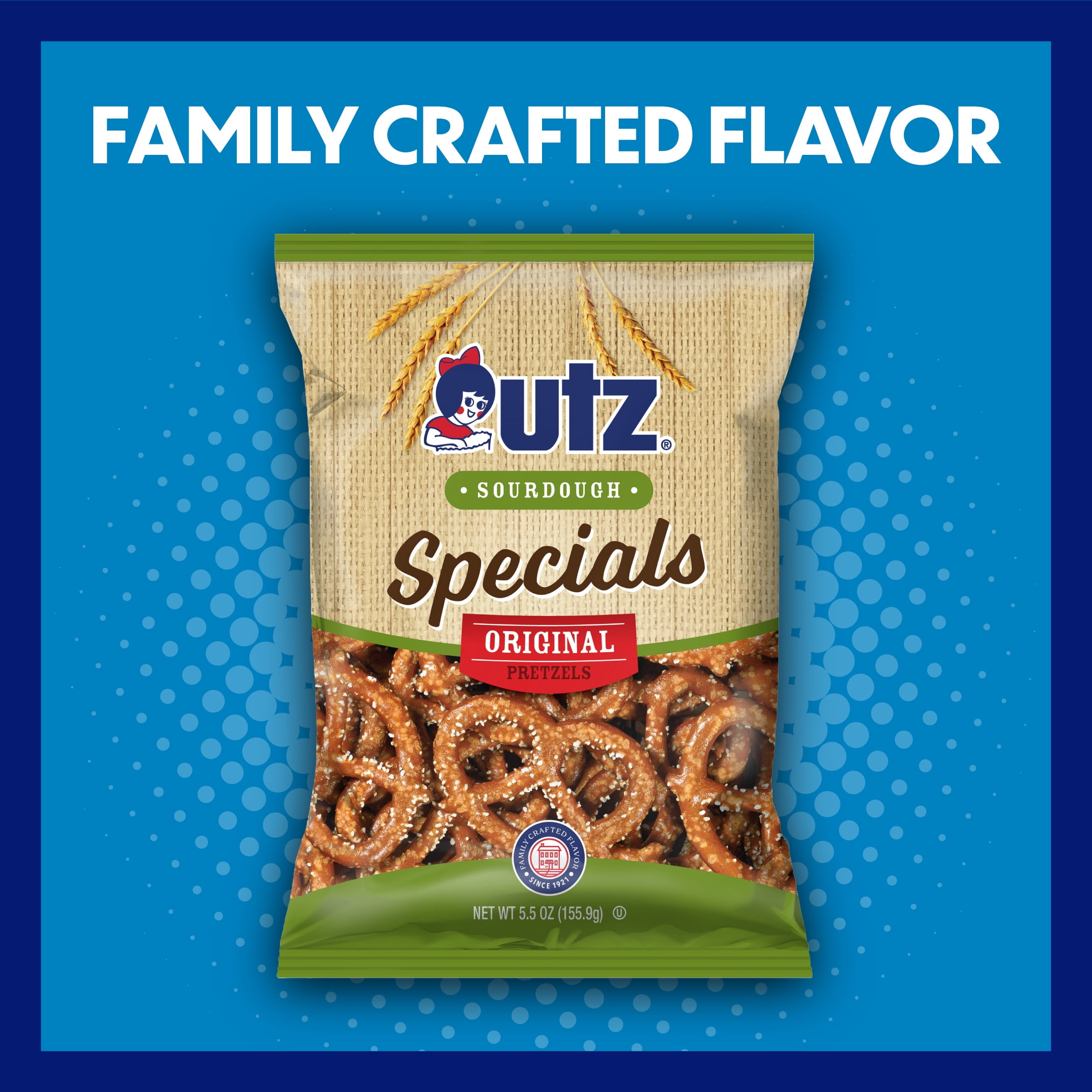 Utz Sourdough Specials Original Pretzels, 5.5 oz Bag
