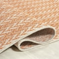 thumbnail image 2 of JONATHAN Y SANTA MONICA 2 x 8 Runner Rug, Chevron Concentric Squares - Orange/Cream, SMB206C-28, 2 of 6