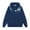 Blue, variant on WOYY Toddler Girls' Casual Hoodie Flower Embroidery Loose Pullover Hooded Sweatshirt