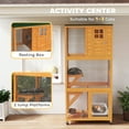 thumbnail image 4 of PawHut 74" Wooden Outdoor Cat House Catio Outdoor Cat Enclosure, Orange, 4 of 10