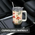 thumbnail image 7 of Mushroom 40 Oz Tumbler with Handle Lid and Straw, Stainless Steel Double Walled Vacuum Insulated Cup, Cute Anniversary Wedding Birthday Gifts Tumbler for Women Men Friends Outdoor Indoor, 7 of 7