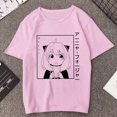 thumbnail image 3 of Camiseta estampada de Manga Anya Forger para mujer, remera de Anime Rosa divertida de la familia Spy X, playera informal Harajuku de Manga corta para mujer, 3 of 5