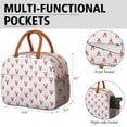 thumbnail image 6 of Lunch Bag Lunch Box for Women Reusable Insulated Lunch Bags,Water-Resistant Lovely Lobster Cartoon Style Cooler Lunch Tote Bag, Large Capacity for Work Travel Picnic, 6 of 6