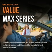Max Advanced Brakes - Brake Kit for 1995-1999 Jeep Cherokee Grand Cherokee 1997-1999 TJ 1995-1999 Wrangler Front Replacement Disc Brake Rotors and Ceramic Brake Pads