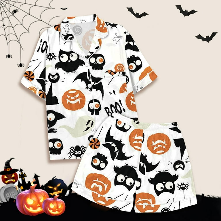 CXYYY Toddler Boys Girls Halloween Pajamas Size 6-7,Short