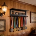 thumbnail image 1 of EGNMCR Medal Hanger Display Rack Trophy Shelf Medal Wall Mount Hanger For Sport Race Gymnastic Soccer Football Basketball Iron Rack, 1 of 6