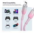thumbnail image 6 of Powertek Frosty USB-C to USB-C Fast Charging Cable, 6 ft, Pink, 6 of 7
