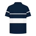 thumbnail image 5 of Maqroz Boys Striped Shirts Short Sleeve Tops Kids Casual Collared Tees Button Down Activewear School Daily Playwear Golf Tennis Outfits Athletic Vacation Gear Size 5-15 Years, 5 of 8