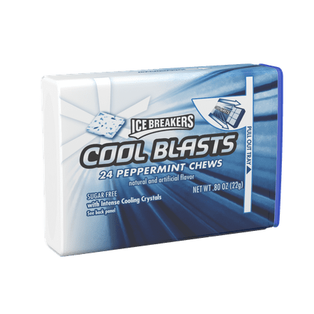 ICE BREAKERS COOL BLASTS Peppermint Chews, 0.8 Ounces