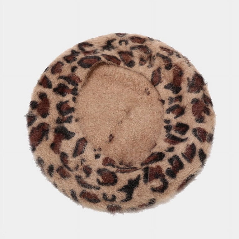 7798 Women\'s Leopard Beret Vintage Hat Glamorstar Women main image 4