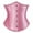 Pink, variant on Today's Deal Abomasnow Fashion Oversize Corset Womens Brocade Underbust Boned Corsets Tops Trendy Brapless Bustier Waist Bodyshaper Tops