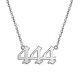 thumbnail image 1 of Collier Chiffre Ange Argent/or en Acier Inoxydable Numérologie Bijoux, 1 of 1