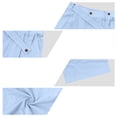 thumbnail image 5 of Uwinwear Mens Linen Beach Pants Casual Summer Stylish Straight Leg Trousers Lightweight Loose Fit Travel Pants With Pockets,Light Blue,XL, 5 of 7
