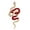 Red, variant on 2025 Snake Year Brooch Pin Rhinestones Brooch Suit Scarf Pin for Fashion Adult Chinese Cultural Enthusiasts Formal Event