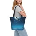thumbnail image 2 of Balery Night Sky Moon Dolphin Bolsa de Hombro con Diseño, Bolsa Grande y Duradera, Bolsa Versátil para Compras, 2 of 6