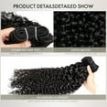 thumbnail image 2 of Human Hair Bundles Water Wave Bundles Human Hair With Frontal Closure (18 20 22+16 Inch，Free Part) 12A Burmese Curly 3 Bundle With 13x4 HD Lace Frontal With Baby Hair, 2 of 6