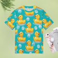thumbnail image 4 of Rubber Ducks Bubble Bath-1 Women's Short Sleeve Tops Casual Blouses T Shirt, 4 of 6