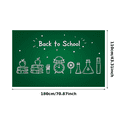 thumbnail image 6 of Chalk Style Back to School Banner with School Supplies Elements Background Party Decorations Photography Props Classroom Decor School Event Decorations Backdrop, 6 of 7