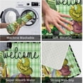 thumbnail image 3 of Welcome Door Mats Irish St.Patrick''s Day Gnome Rugs Rug Carpets Bathroom Decor for Kitchen Bedroom Indoor Floor Greeting Front Porch Rugs Outdoor Door Mats Entrance Patio Carpet Decor 17x30 inch, 3 of 6