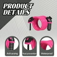 thumbnail image 3 of MELIVO Bike Lock,47.24" Scooter Lock,Cable Bicycle Lock Bicycle Lock,Pink, 3 of 7