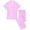 Pink, variant on CTM Gingham Notched Collar Pajama Set (Women)