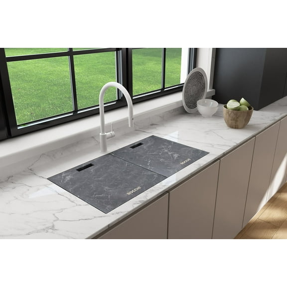 BOCCHI 2320 0016 HPL Cutting Board Covers w/ Handle for 1616 & 1618 Baveno Sinks