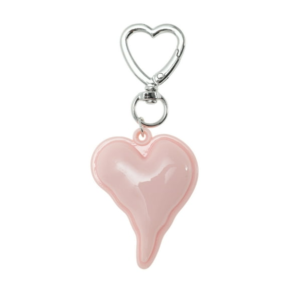 Unique Bargains 1 Pc Stylish Hearts Handbag Charm Bag Accessories Pink