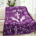 thumbnail image 2 of Christian Blanket Gifts for Women Men, Religious Blanket with Bible Verse 60"x50", Scripture Blanket, Catholic Spiritual Gifts, Faith Based Gifts, 2 of 5