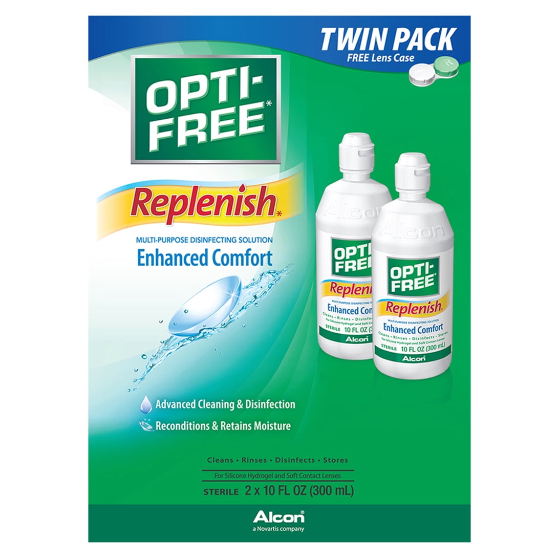 OPTIFREE Replenish Multipurpose Contact Lens Disinfecting Solution, 10