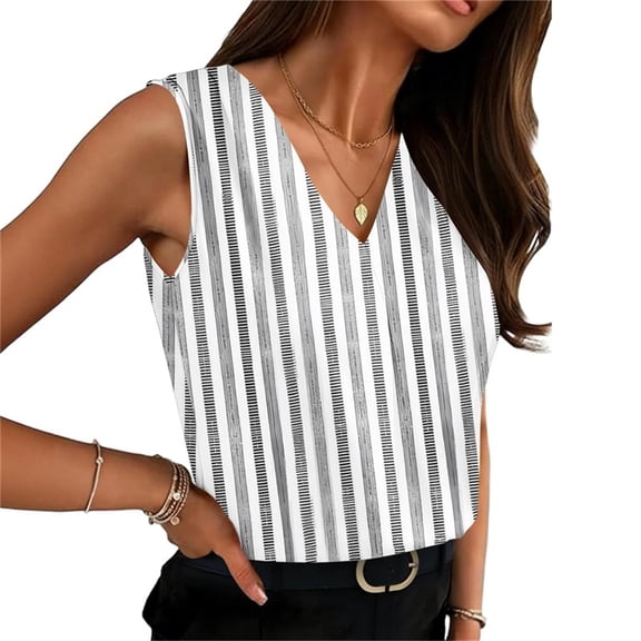 Women's Satin Camisole Tank Tops V Neck Pleated Dressy Casual Sleeveless Blouses Summer Business Work Shirts (XL, Gray)