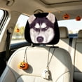 thumbnail image 7 of Homellea Husky Dog Car Headrest Covers, 9.84 Inch Double-Sided Printed Stretch Fabric Seat Head Rest Protectors for Cars, Trucks, SUVs, Interior Decor and Auto Accessories Set, 7 of 7
