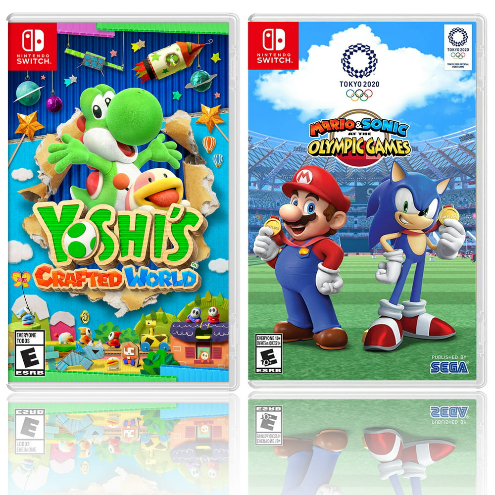 yoshi's crafted world  mario and sonic at the olympic