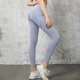 thumbnail image 5 of Pantalones de yoga de mujer con bolsillos laterales de malla y cintura alta - Elevación de glúteos color melocotón, tejido elástico - Leggings ajustados para deporte/fitness, 5 of 5