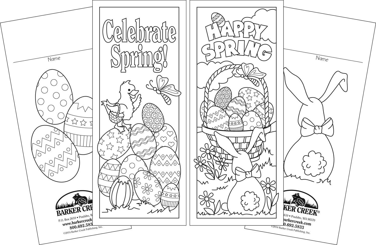 Barker Creek Color Me! Celebrate the Year Bookmarks, Assorted Colors, 240 Count, 8 designs