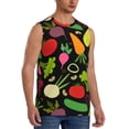 thumbnail image 2 of Gaeub Cartoon Vegetables Men's Sleeveless Muscle Shirts Workout Tank Tops, Odor Protection and Comfortable - 3X-Large, 2 of 8