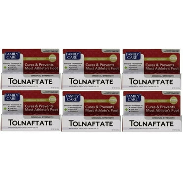 Family Care Tolnaftate Cream USP 1% Compare to Tinactin - 1 oz - 6 Pack