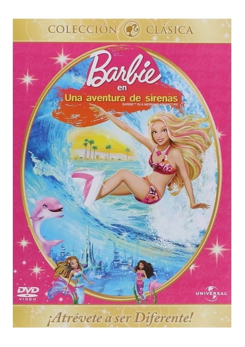 Barbie En Una Aventura De Sirenas Universal Pelicula DVD Walmart