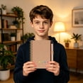 thumbnail image 5 of Spiral Notebook with Pen 4.7 x 5.9in Brown Pocket Steno Pad Lined Journal Notebook with Sticky Notes Index Tabs Mini Notebook for Business Use, 5 of 5