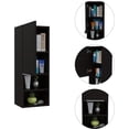 thumbnail image 5 of TUHOME Mila Medicine Cabinet, One-Door Cabinet,Two Internal Shelves, Two External Shelves,Black, For Bathroom, 5 of 6
