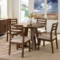 thumbnail image 3 of Better Homes & Gardens Ezra 45in Round Wood Dining Table, Walnut Finish, 3 of 10