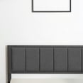 thumbnail image 4 of Lusimo California King Bed Frame with Fabric Upholstered Headboard Metal Platform Bed No Box Spring Needed, Gray, 4 of 6