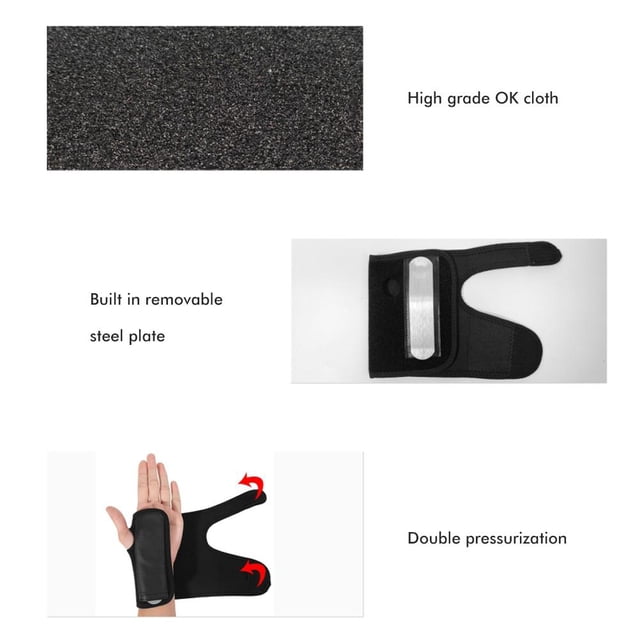 Férula para muñeca, muñequera con muñequera de acero, férula para muñeca ajustable, características líderes en su clase