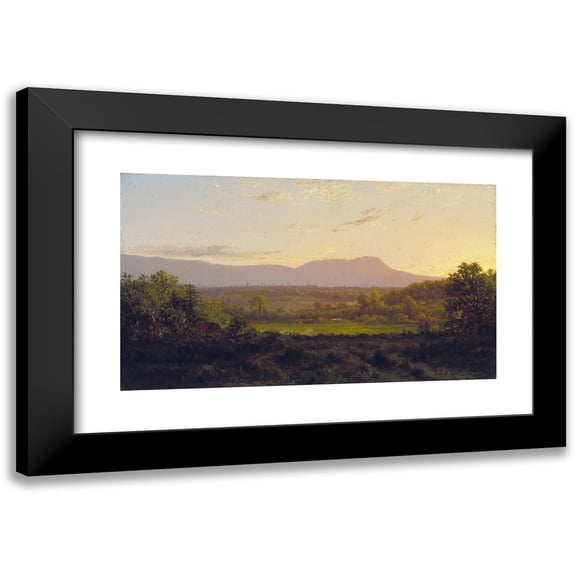 Alexander Helwig Wyant 14x10 Black Modern Framed Museum Art Print Titled - Peaceful Valley (C. 1872)